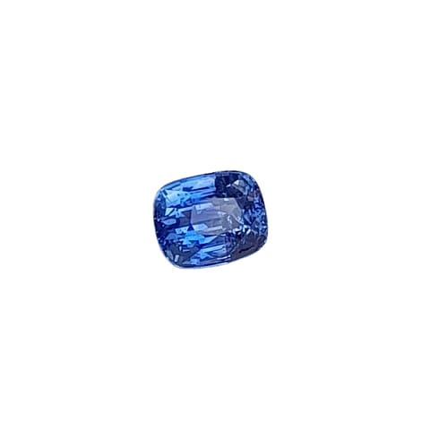 Unheated Ceylon Blue Sapphire. 1.05 carat, Cushion Cut.