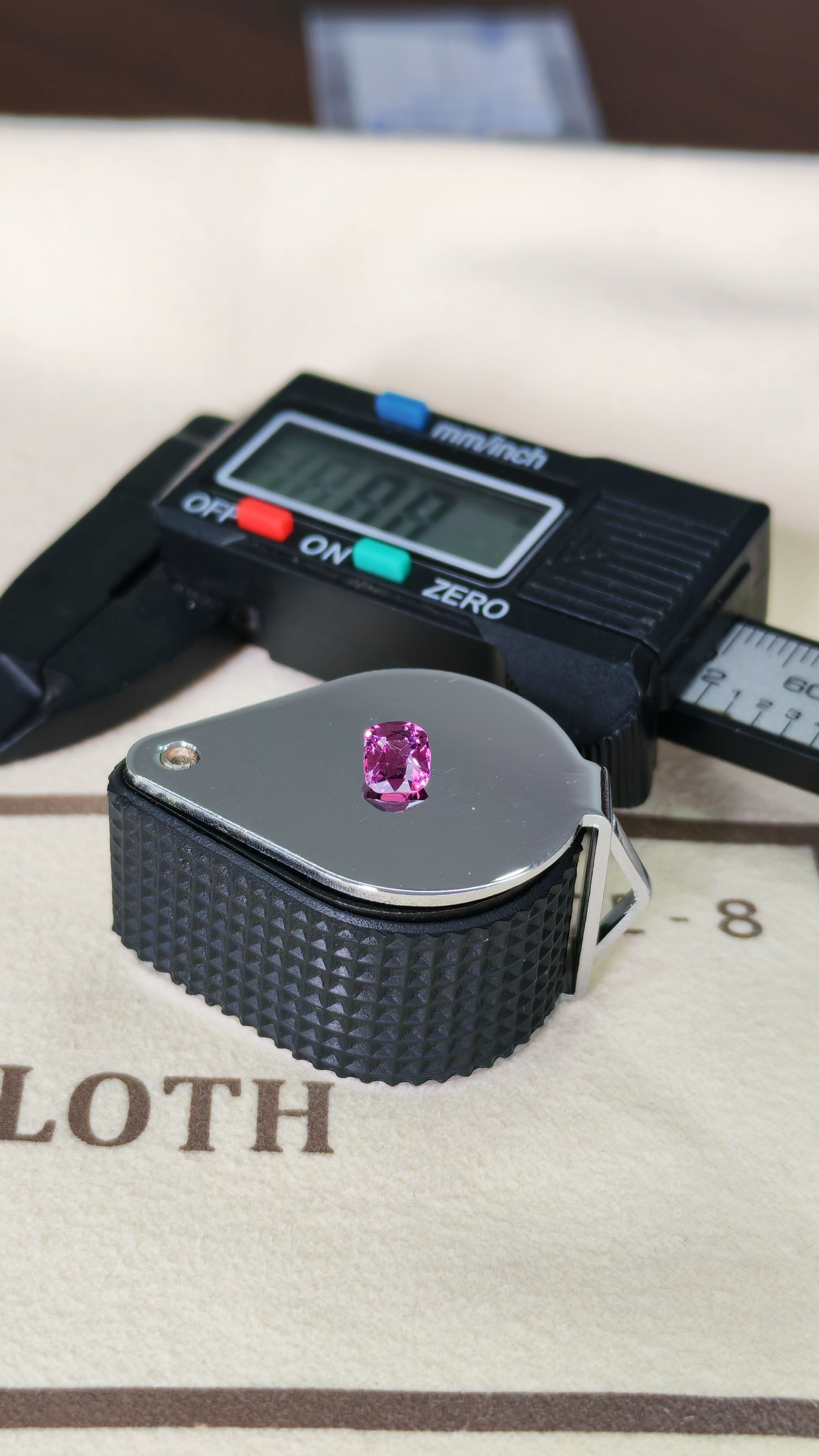 Pink Garnet-0.74ct-Cushion cut