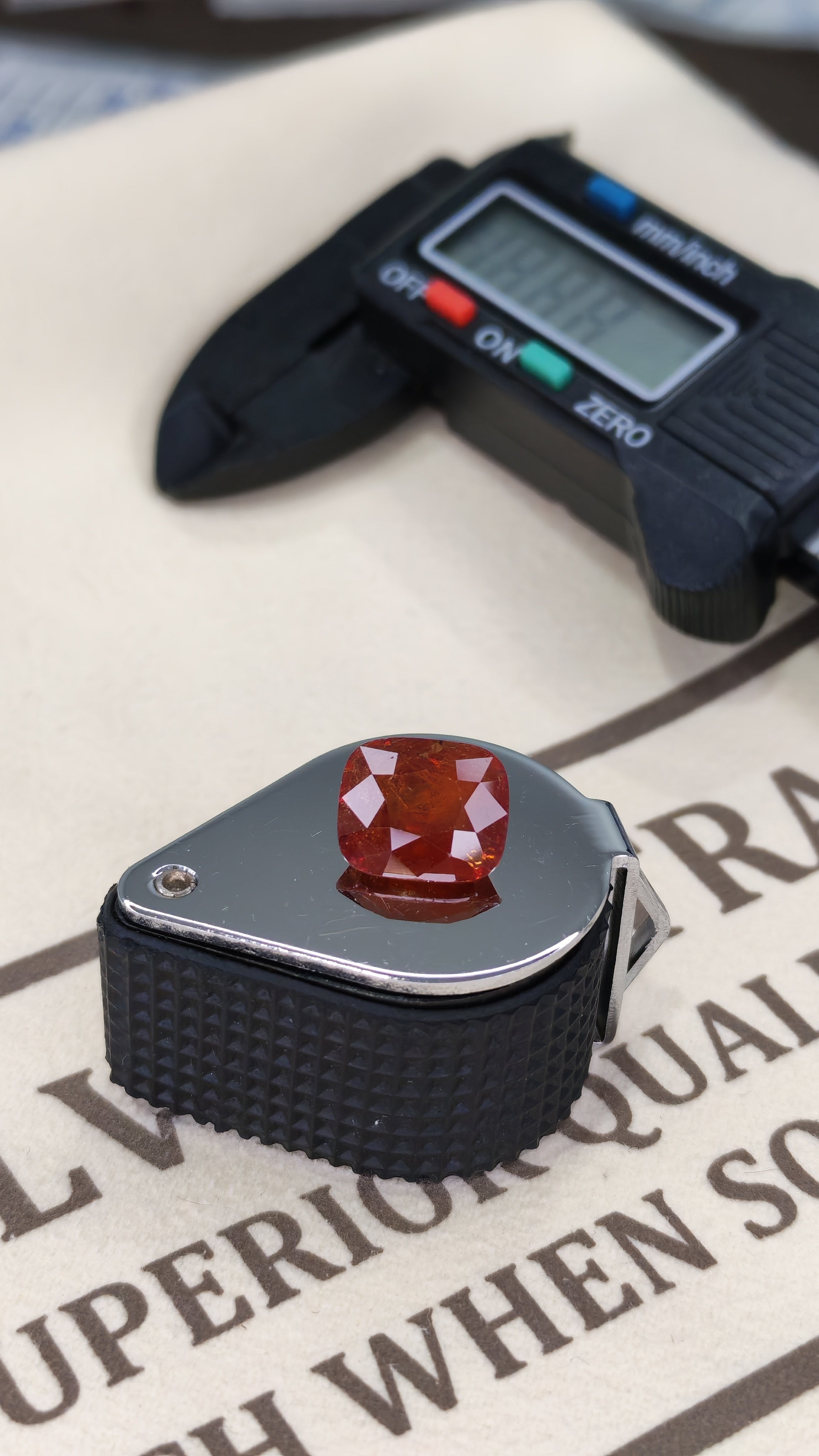 Spessartine Garnet-7ct-Cushion cut