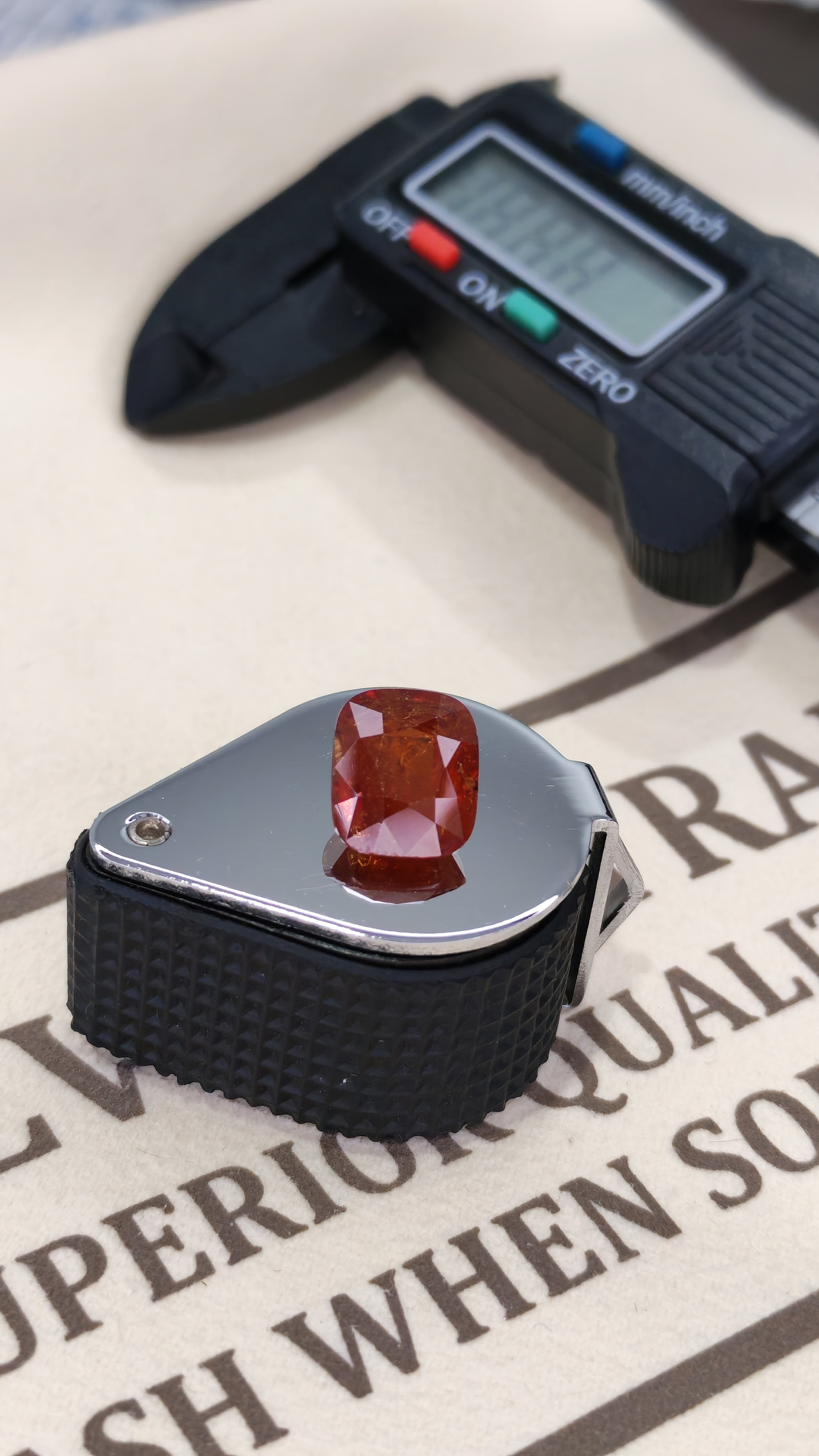 Spessartine Garnet-7.84ct-Cushion cut