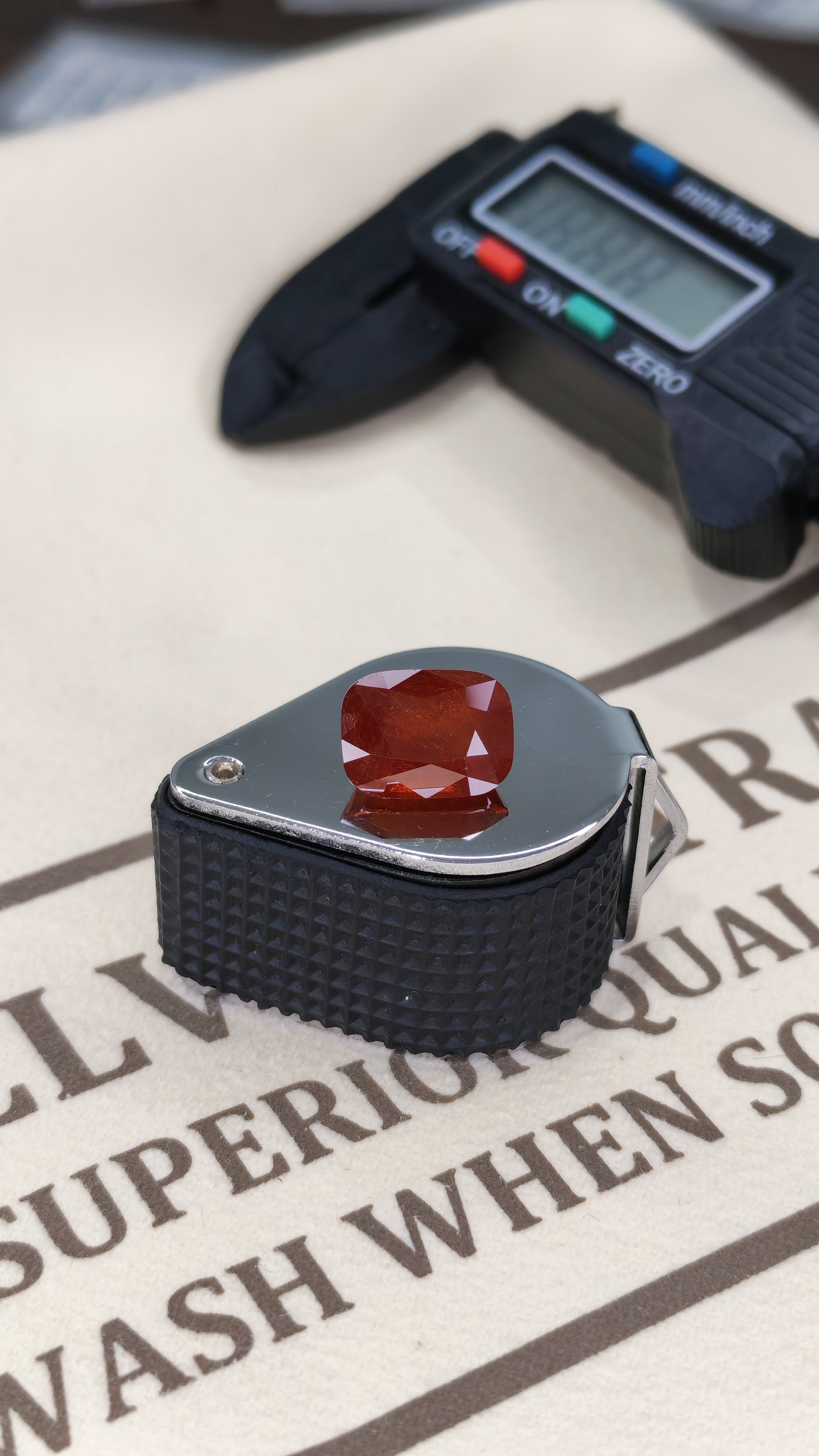 Spessartine Garnet-7.84ct-Cushion cut