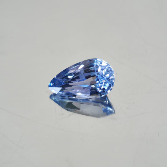 Ceylon Blue Sapphire. Pear Shape. 1.51 ct. Unheated.